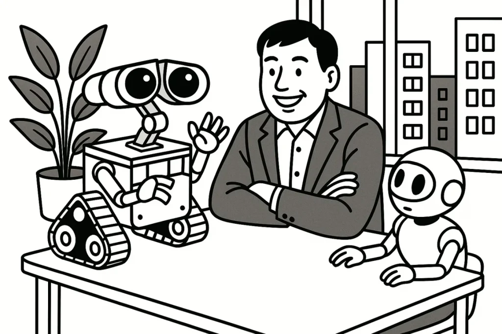 AIたちと話す社長