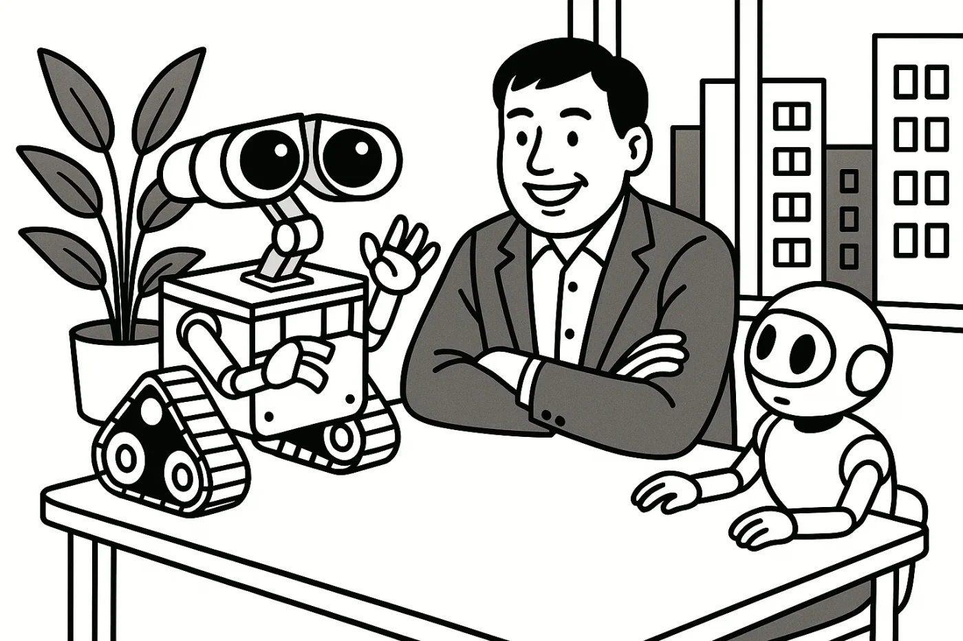 AIたちと話す社長