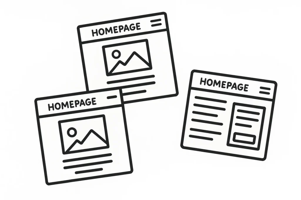 宙に舞うホームページ