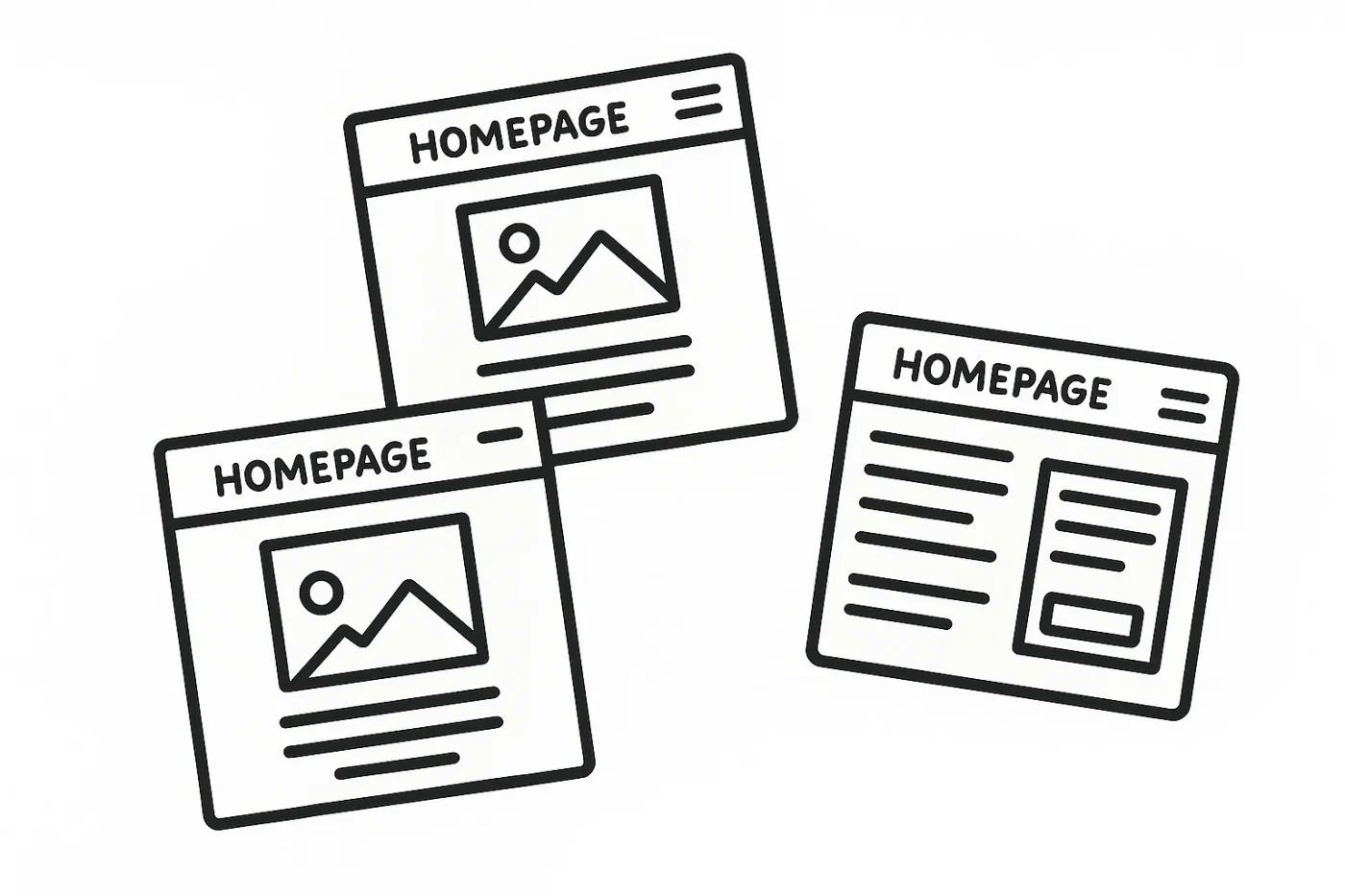 宙に舞うホームページ