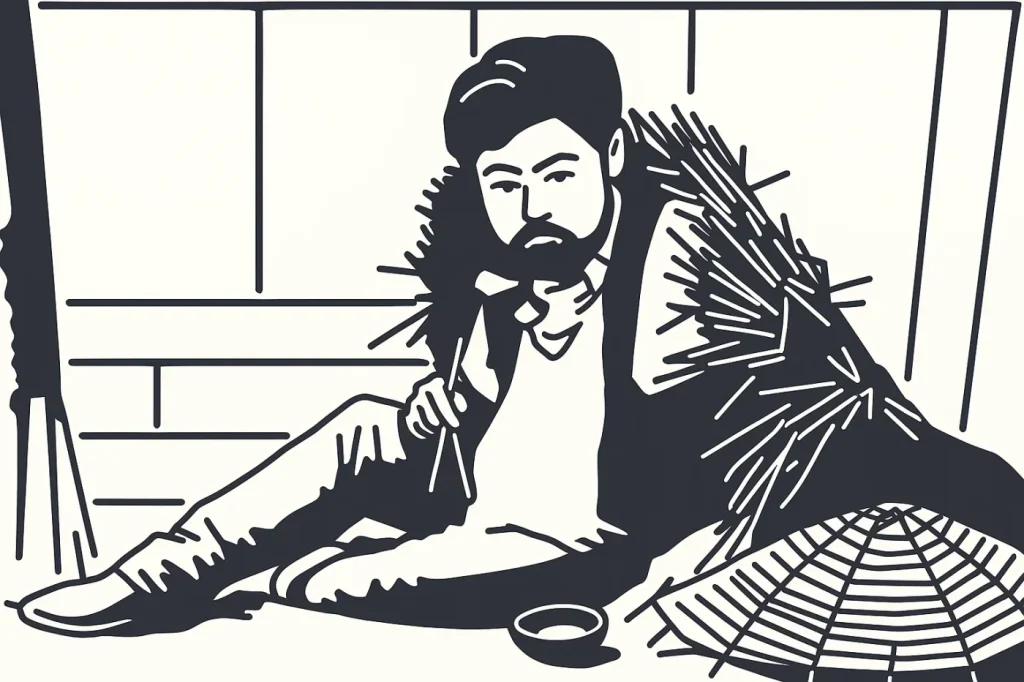 依田勉三のイラスト