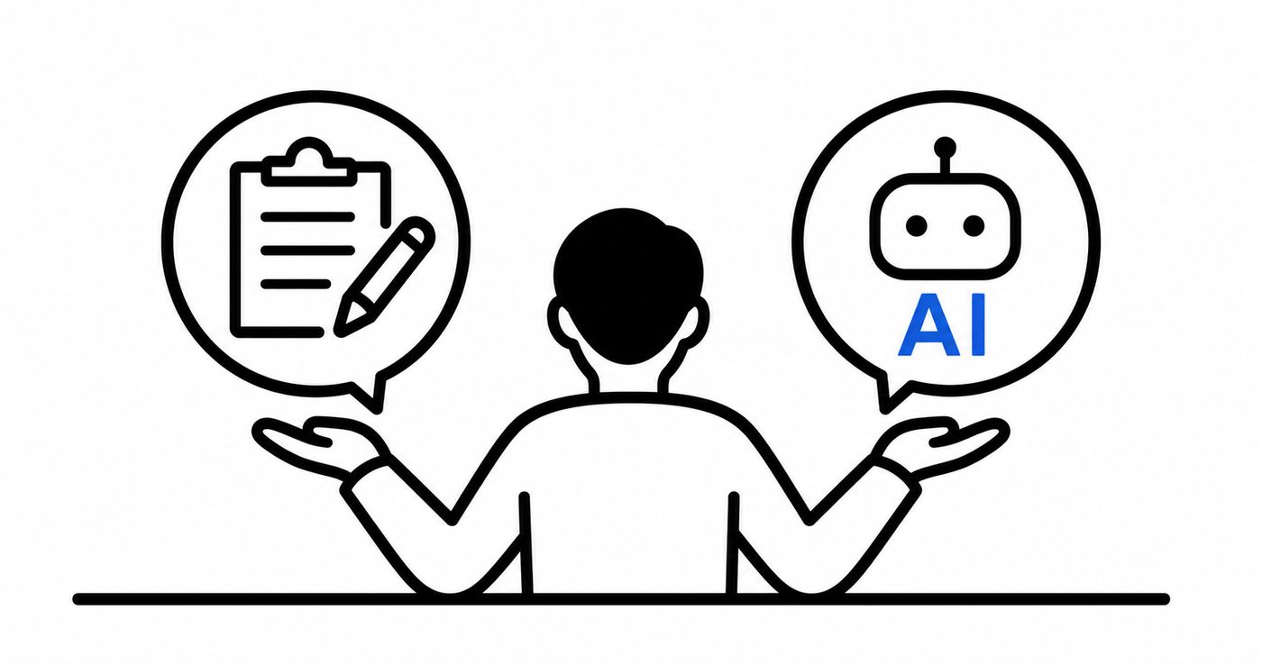 全部をデジタル化しなくていい。現場に合わせてAIとアナログの境界を決める